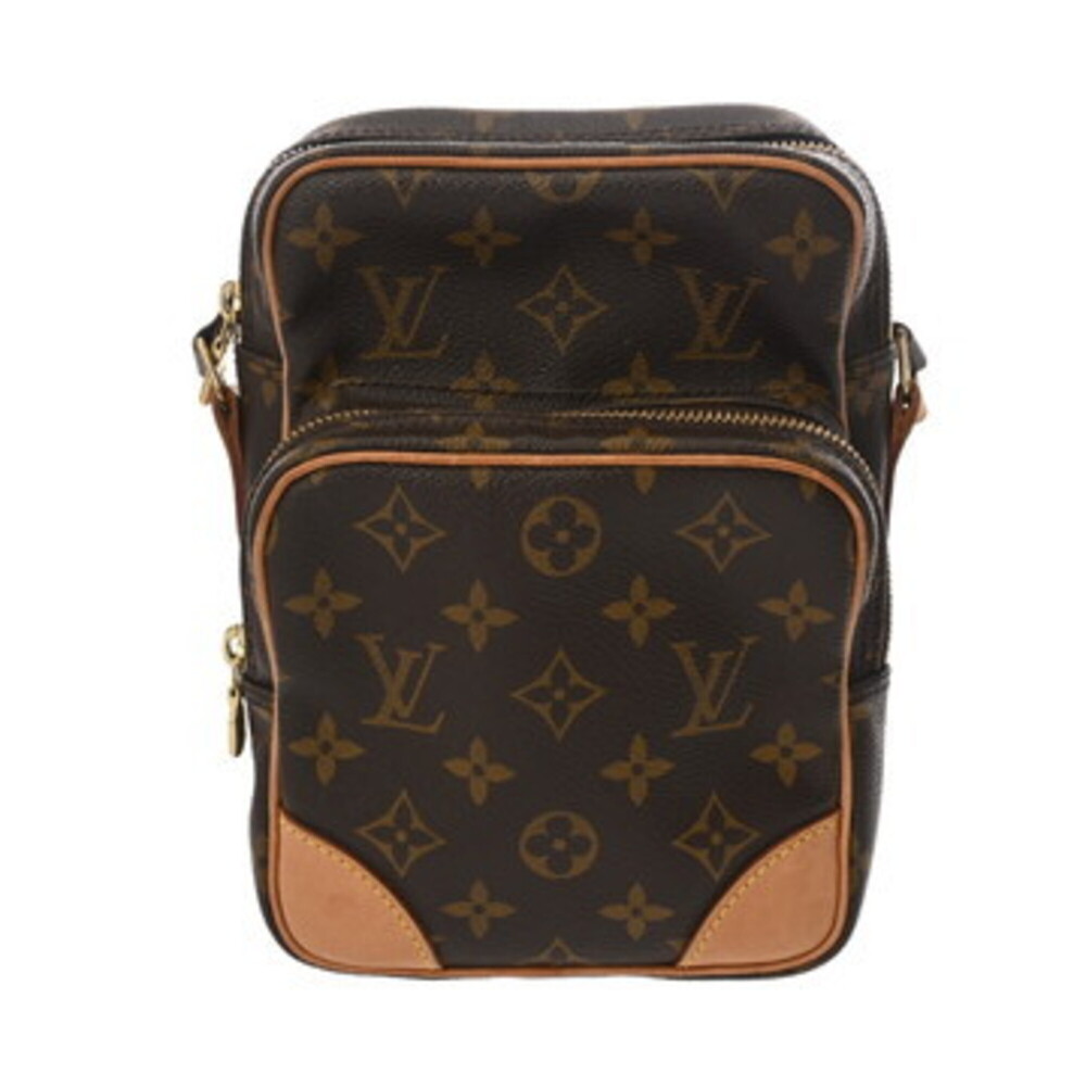 LOUIS VUITTON Authentic Brown Monogram Canvas Shoulder Bag